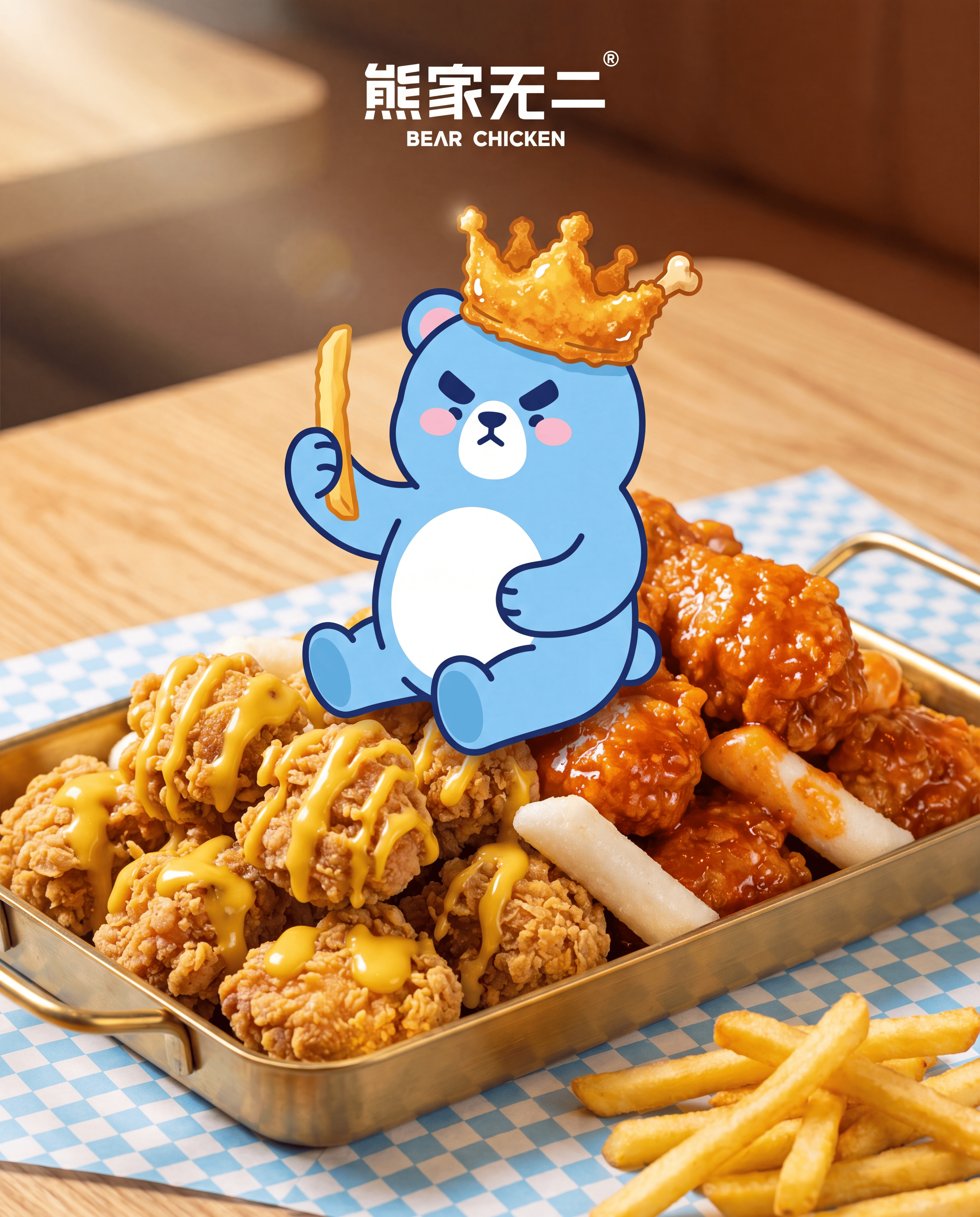 Plato de pollo rebozado